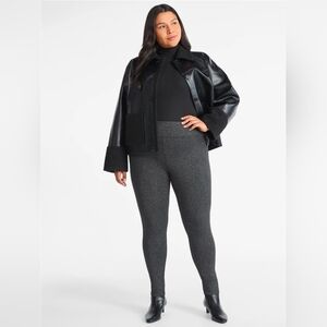 Terra & Sky Women's Plus High Waist Ankle Length Leggings, 27" Inseam